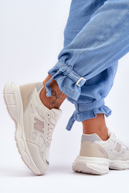 Stilīgasrnas   sporta apavi ar tīkliņu smilšu krāsas Venice