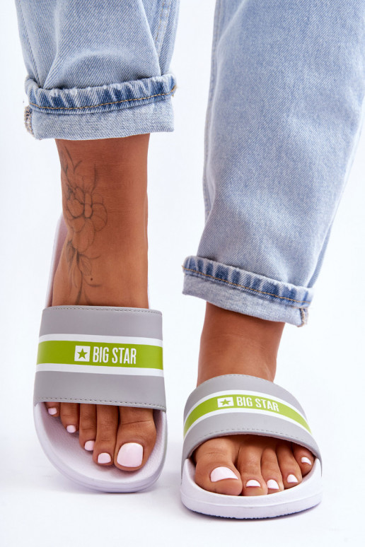 Vieglas čības Big Star JJ274647 Baltas-Pelēkas krāsas