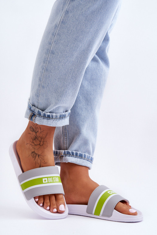 Vieglas čības Big Star JJ274647 Baltas-Pelēkas krāsas