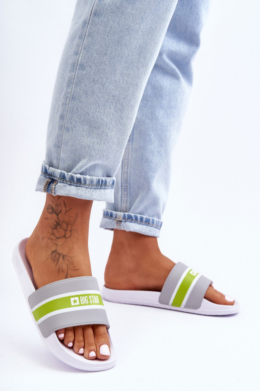 Vieglas čības Big Star JJ274647 Baltas-Pelēkas krāsas