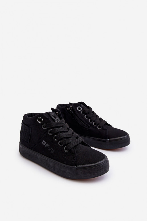 Bērnu apavi Klasiska modeļa tõmblukuga Big Star LL374001 melnas krāsas Bērnu apavi Klasiska modeļa tõmblukuga Big Star LL374001 melnas krāsas