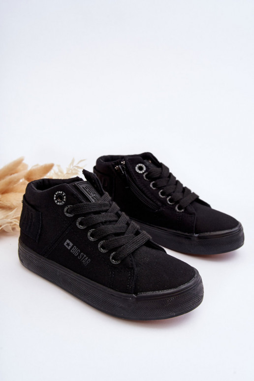 Bērnu apavi Klasiska modeļa tõmblukuga Big Star LL374001 melnas krāsas Bērnu apavi Klasiska modeļa tõmblukuga Big Star LL374001 melnas krāsas