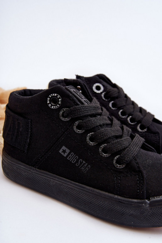 Bērnu apavi Klasiska modeļa tõmblukuga Big Star LL374001 melnas krāsas Bērnu apavi Klasiska modeļa tõmblukuga Big Star LL374001 melnas krāsas