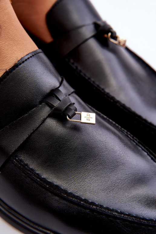 Klasiska modeļa sieviešu mokasīni melnas krāsas Cortez