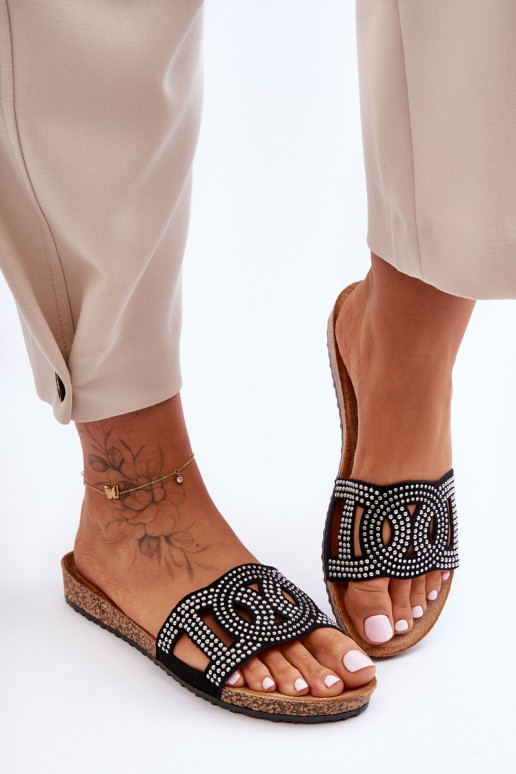 Sievišķīgs Čības Dekorētas Kniedes melnas krāsas Evelins Sievišķīgs Čības Dekorētas Kniedes melnas krāsas Evelins