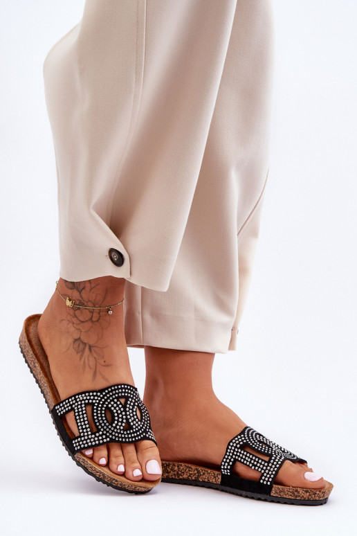 Sievišķīgs Čības Dekorētas Kniedes melnas krāsas Evelins Sievišķīgs Čības Dekorētas Kniedes melnas krāsas Evelins