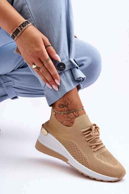 Auduma  sporta apavi  smilšu krāsas Visconti Auduma  sporta apavi  smilšu krāsas Visconti