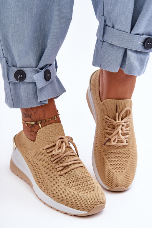 Auduma  sporta apavi  smilšu krāsas Visconti Auduma  sporta apavi  smilšu krāsas Visconti