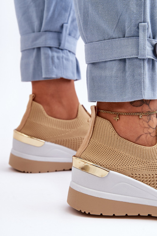 Auduma  sporta apavi  smilšu krāsas Visconti Auduma  sporta apavi  smilšu krāsas Visconti