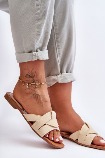 Auduma Čības smilšu krāsas Aversa