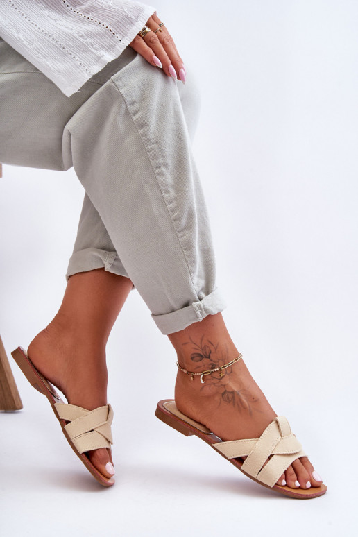 Auduma Čības smilšu krāsas Aversa