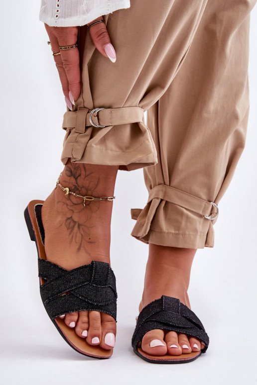 Auduma Čības melnas krāsas Aversa Auduma Čības melnas krāsas Aversa