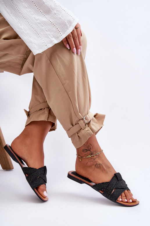 Auduma Čības melnas krāsas Aversa Auduma Čības melnas krāsas Aversa