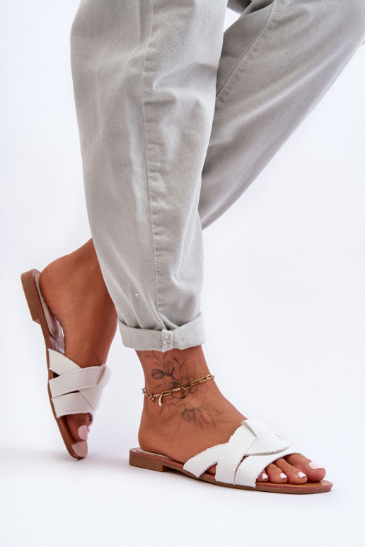 Auduma Čības baltas krāsas Aversa Auduma Čības baltas krāsas Aversa