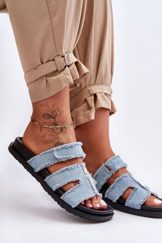 Čības Auduma ar lipīgām aizdarēm Zilas krāsas Lamirose Čības Auduma ar lipīgām aizdarēm Zilas krāsas Lamirose