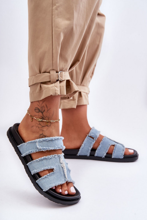 Čības Auduma ar lipīgām aizdarēm Zilas krāsas Lamirose Čības Auduma ar lipīgām aizdarēm Zilas krāsas Lamirose