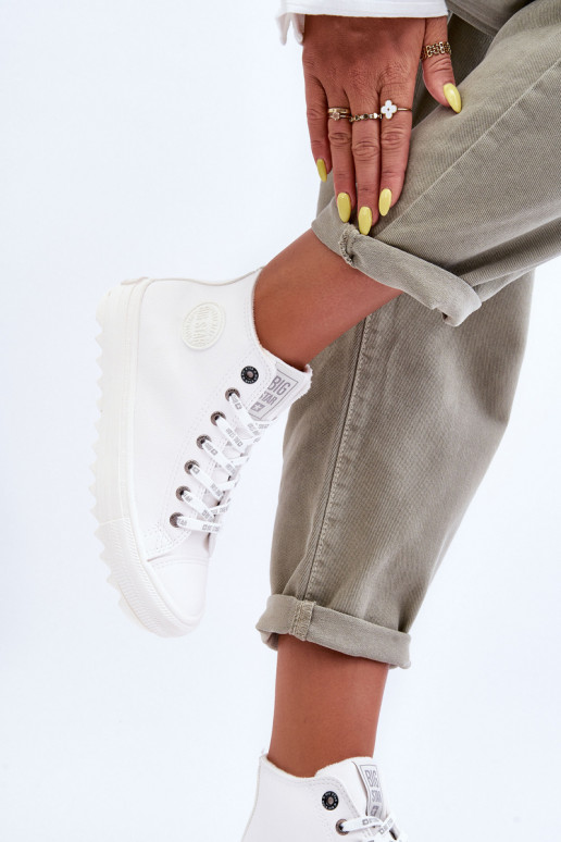 sieviešu puszābaki Big Star  siltināti baltas krāsas GG274108 sieviešu puszābaki Big Star  siltināti baltas krāsas GG274108