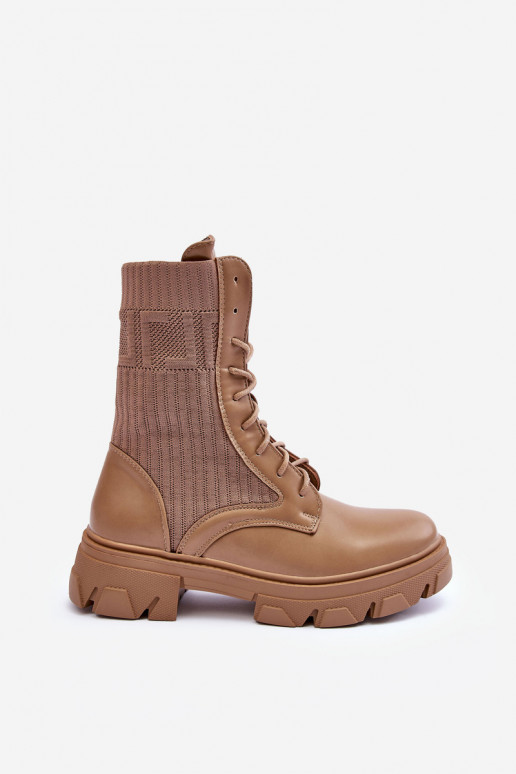 zābaki šņorējami smilšu krāsas Marlissa zābaki šņorējami smilšu krāsas Marlissa