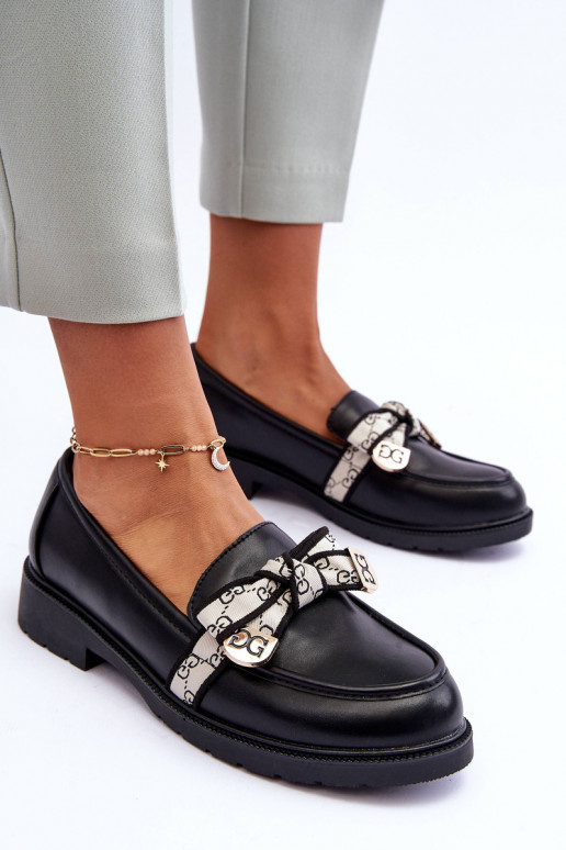 apavi Mokasīni melnas krāsas S.Barski HY330