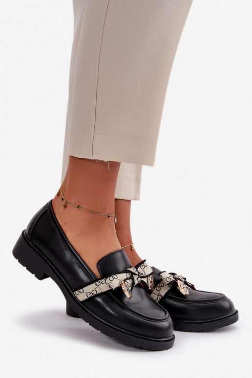 apavi Mokasīni melnas krāsas S.Barski HY330