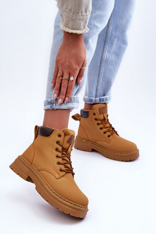 apavi Sieviešu puszābaki siltināti brūnas krāsas Corbin apavi Sieviešu puszābaki siltināti brūnas krāsas Corbin