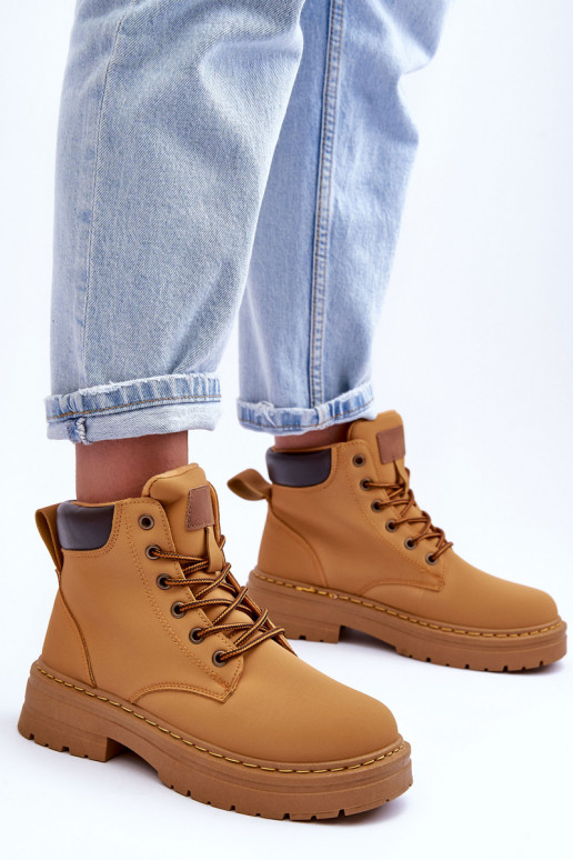 apavi Sieviešu puszābaki siltināti brūnas krāsas Corbin apavi Sieviešu puszābaki siltināti brūnas krāsas Corbin