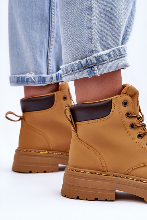 apavi Sieviešu puszābaki siltināti brūnas krāsas Corbin apavi Sieviešu puszābaki siltināti brūnas krāsas Corbin