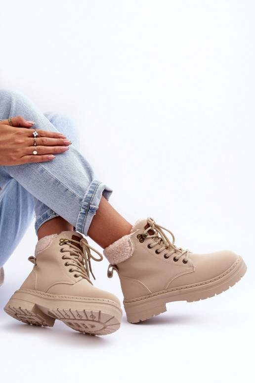 apavi   ar siltinājumu Ziloņkaula krāsas Jette apavi   ar siltinājumu Ziloņkaula krāsas Jette