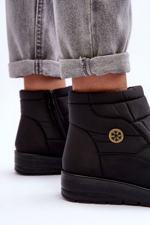 sniega apavi Sieviešu siltināti melnas krāsas Helis sniega apavi Sieviešu siltināti melnas krāsas Helis