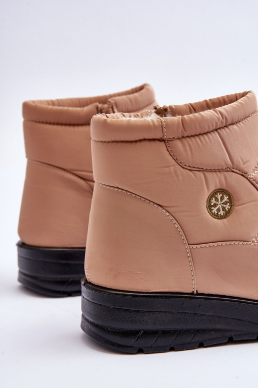 sniega apavi Sieviešu siltināti smilšu krāsas Helis