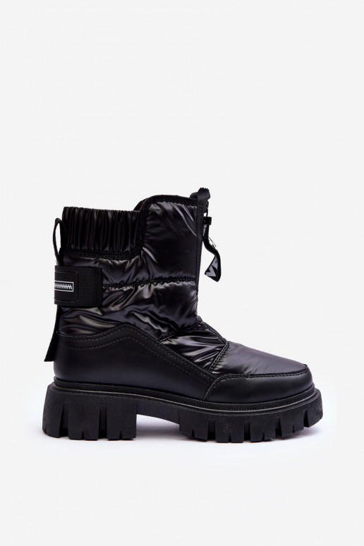 sniega apavi   siltināti melnas krāsas Freoc sniega apavi   siltināti melnas krāsas Freoc