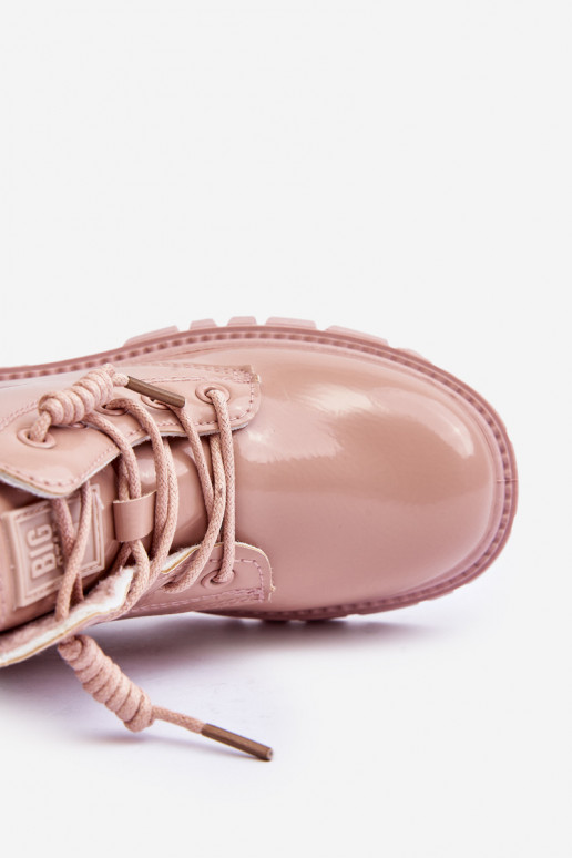 siltināti Laque Sieviešu puszābaki Bērnu apavi Big Star MM374144 Rozā krāsas