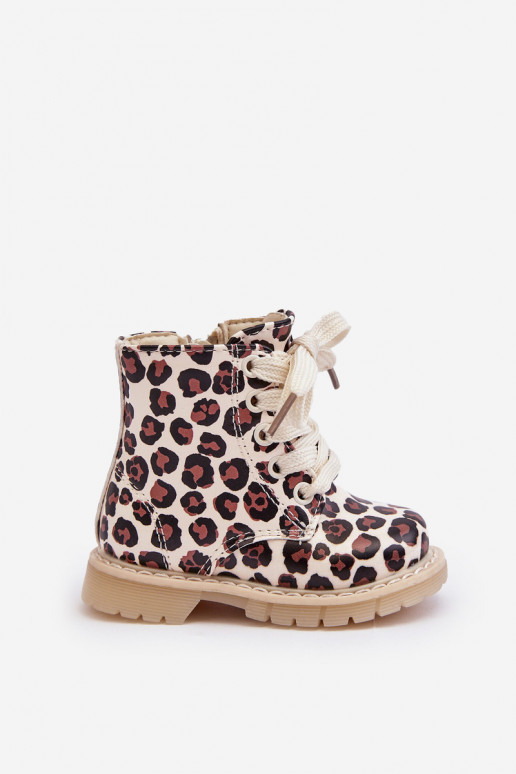 siltināti Sieviešu puszābaki Bērnu apavi ar rāvējslēdzējiem smilšu krāsas-brūnas krāsas Dolida