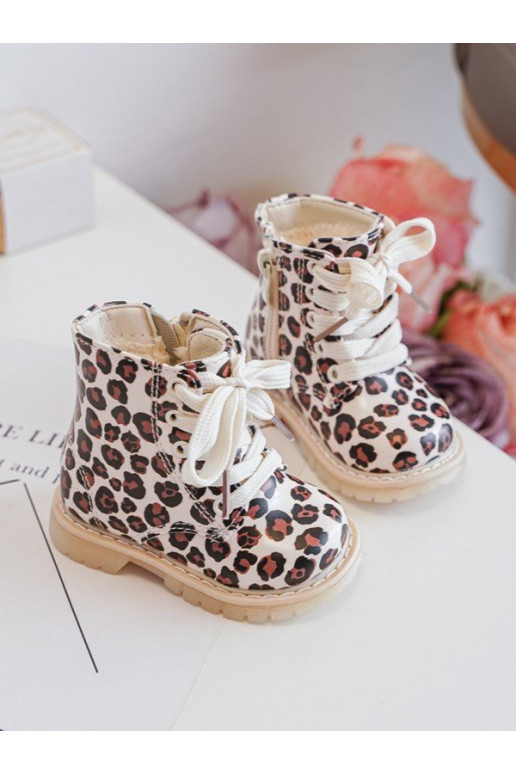 siltināti Sieviešu puszābaki Bērnu apavi ar rāvējslēdzējiem smilšu krāsas-brūnas krāsas Dolida