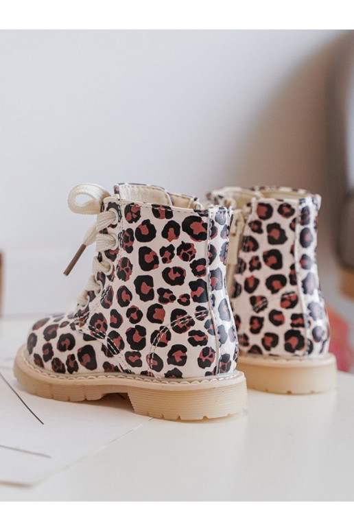 siltināti Sieviešu puszābaki Bērnu apavi ar rāvējslēdzējiem smilšu krāsas-brūnas krāsas Dolida