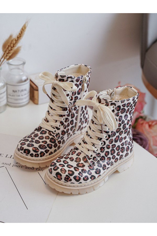 siltināti Sieviešu puszābaki Bērnu apavi ar rāvējslēdzējiem smilšu krāsas-brūnas krāsas Dolida