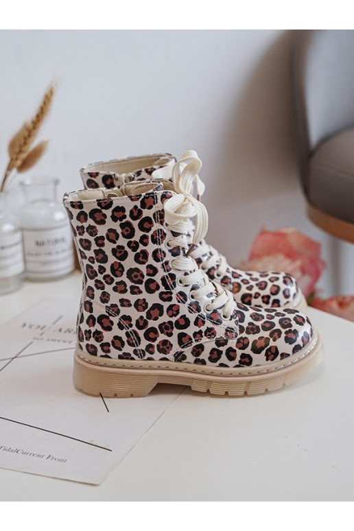 siltināti Sieviešu puszābaki Bērnu apavi ar rāvējslēdzējiem smilšu krāsas-brūnas krāsas Dolida