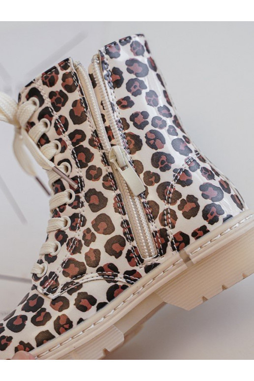 siltināti Sieviešu puszābaki Bērnu apavi ar rāvējslēdzējiem smilšu krāsas-brūnas krāsas Dolida