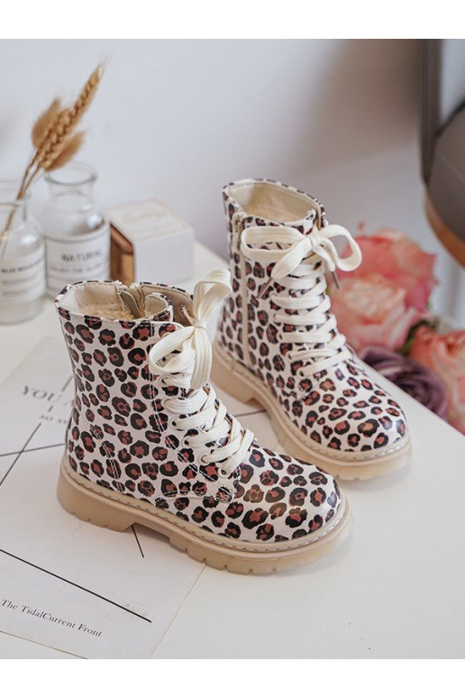 siltināti Sieviešu puszābaki Bērnu apavi ar rāvējslēdzējiem smilšu krāsas-brūnas krāsas Dolida