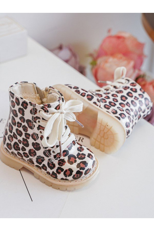 siltināti Sieviešu puszābaki Bērnu apavi ar rāvējslēdzējiem smilšu krāsas-brūnas krāsas Dolida