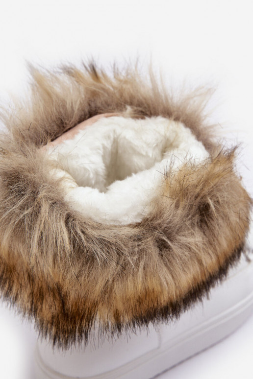 sniega apavi šņorējami baltas krāsas Santero sniega apavi šņorējami baltas krāsas Santero