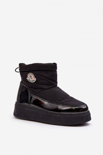 sniega apavi   ar platformu melnas krāsas Gattea