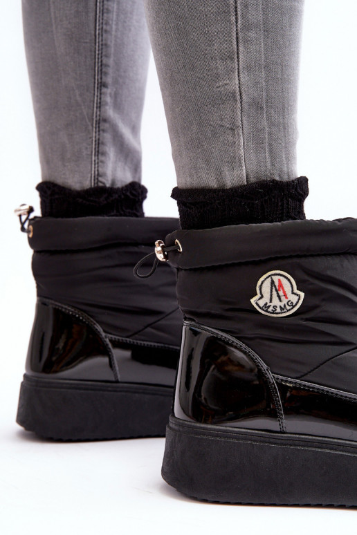 sniega apavi   ar platformu melnas krāsas Gattea sniega apavi   ar platformu melnas krāsas Gattea