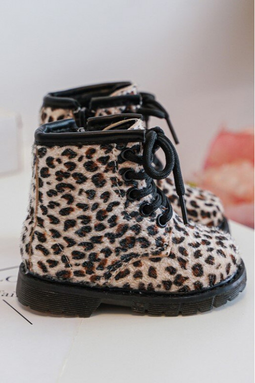 Bērnu apavi ar rāvējslēdzējiem smilšu krāsas Goopy