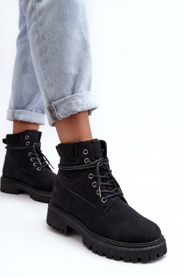 Silti sieviešu zābaki melnas krāsas Cross Jeans MM2R4012C 2