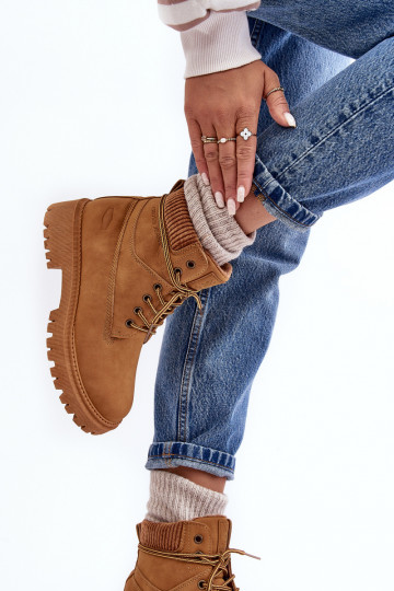 Silti sieviešu zābaki brūnas krāsas Cross Jeans MM2R4011C 2