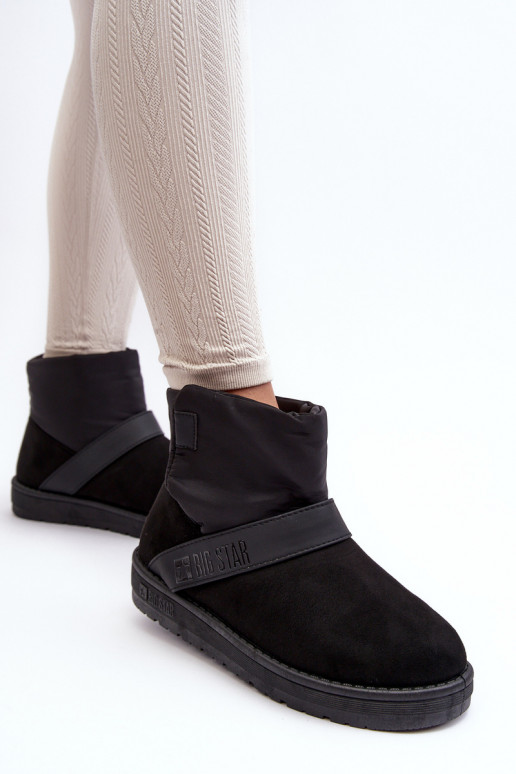 sniega apavi siltināti ar platformu melnas krāsas Big Star MM274151 sniega apavi siltināti ar platformu melnas krāsas Big Star MM274151