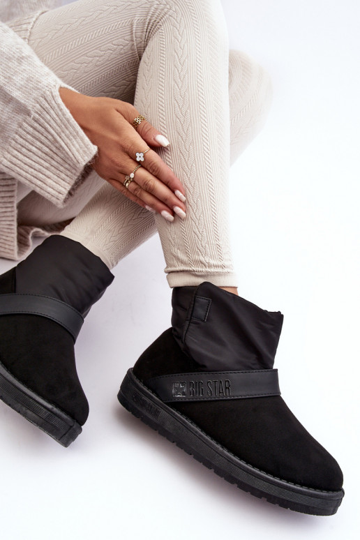 sniega apavi siltināti ar platformu melnas krāsas Big Star MM274151 sniega apavi siltināti ar platformu melnas krāsas Big Star MM274151