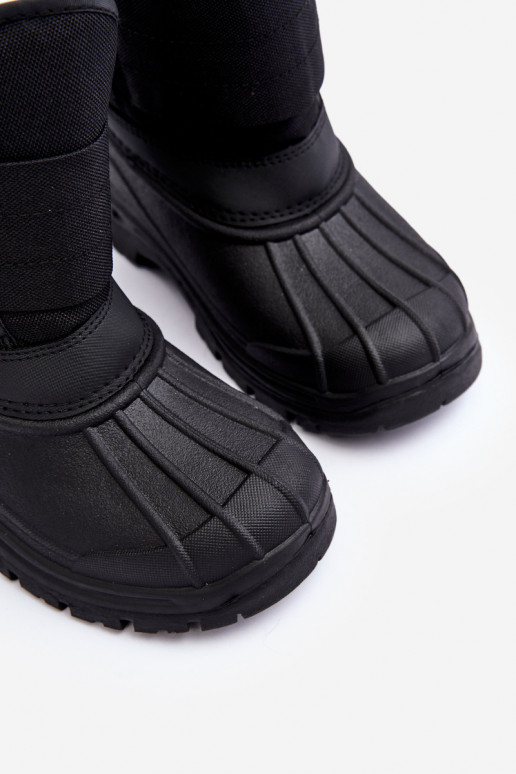 Sniega apavi ar lipīgām aizdarēm siltināti melnas krāsas Big Star MM374122