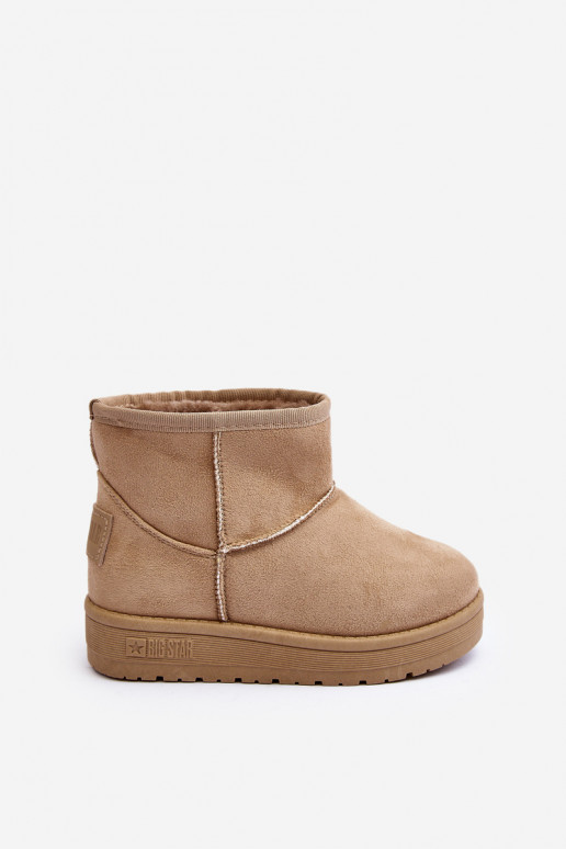 Sniega apavi siltināti smilšu krāsas Big Star MM374056